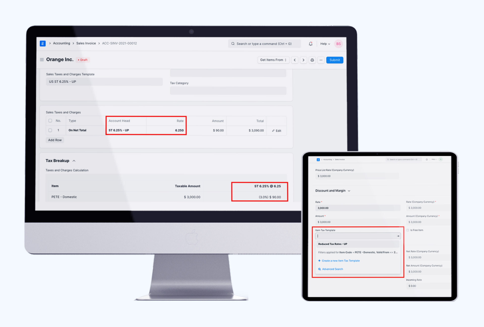 Item Tax Template